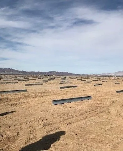 Christa Hudson Gonzalez at the Desert Harvest solar project, Riverside County, California
