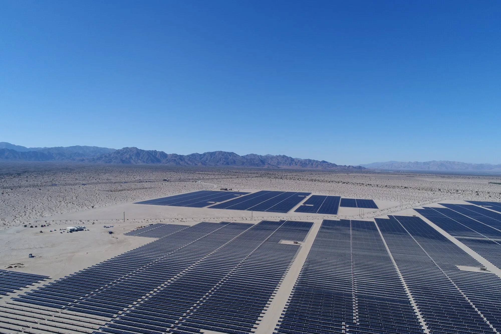 Aerial view of the Palen solar project, Riverside County, California